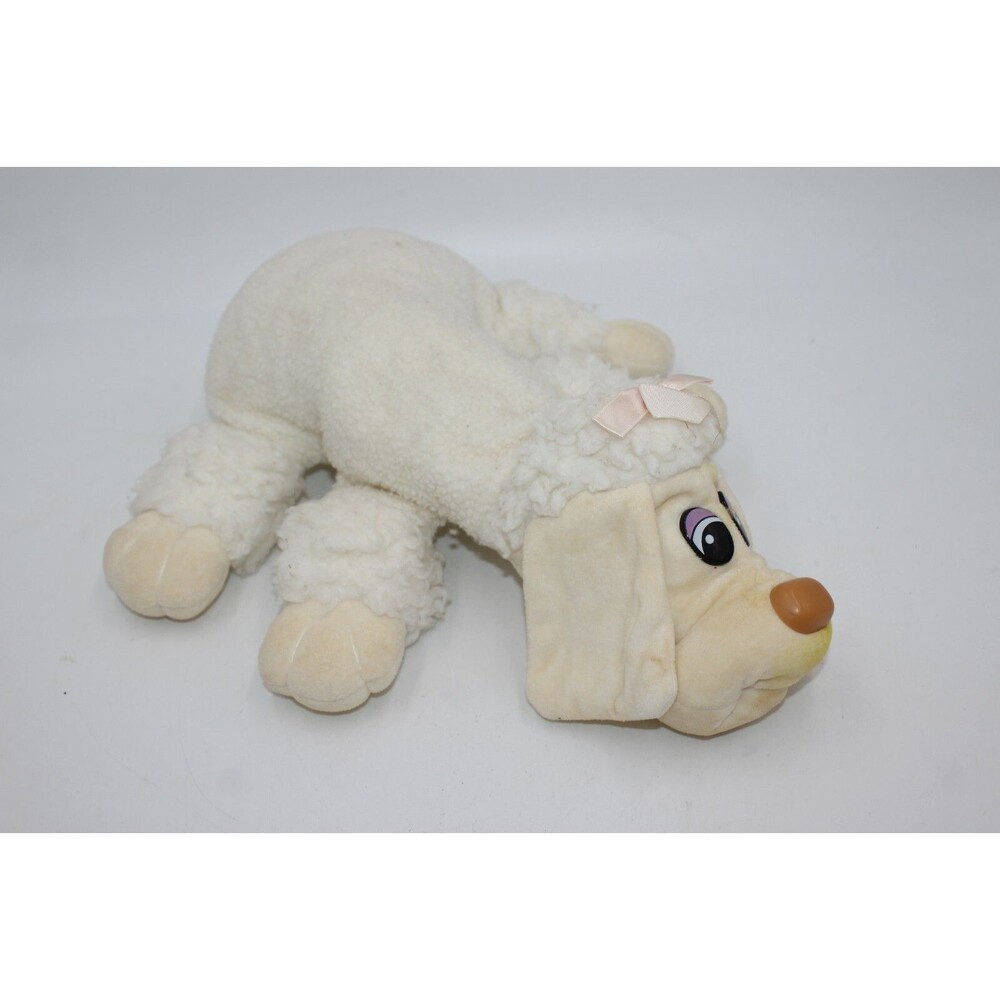 Vintage Tonka Pound Puppies White Poodle 18" Large 1986 Dog Puppy Fluffy Toy HTF